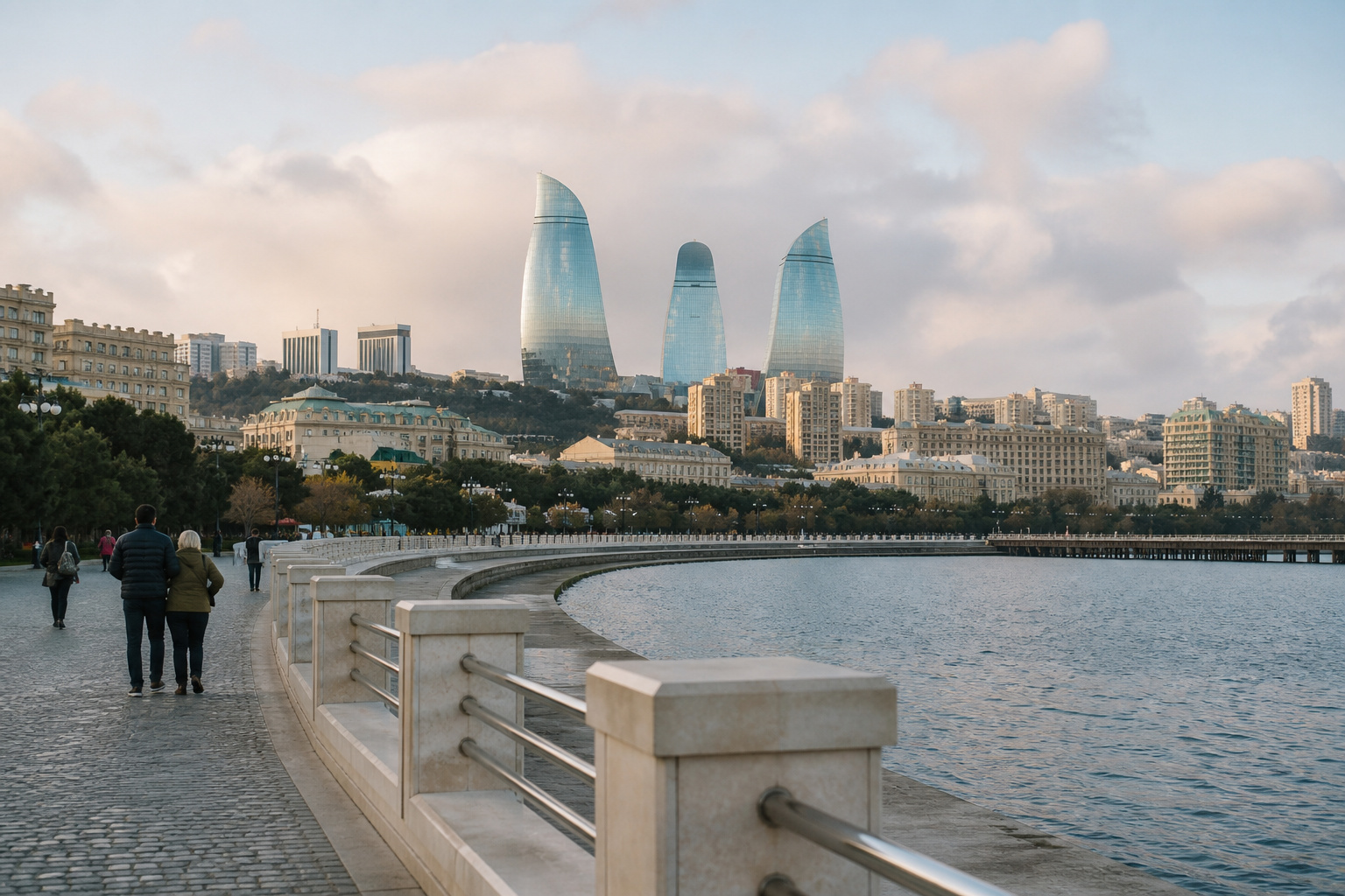 Baku · arrival on the Caspian