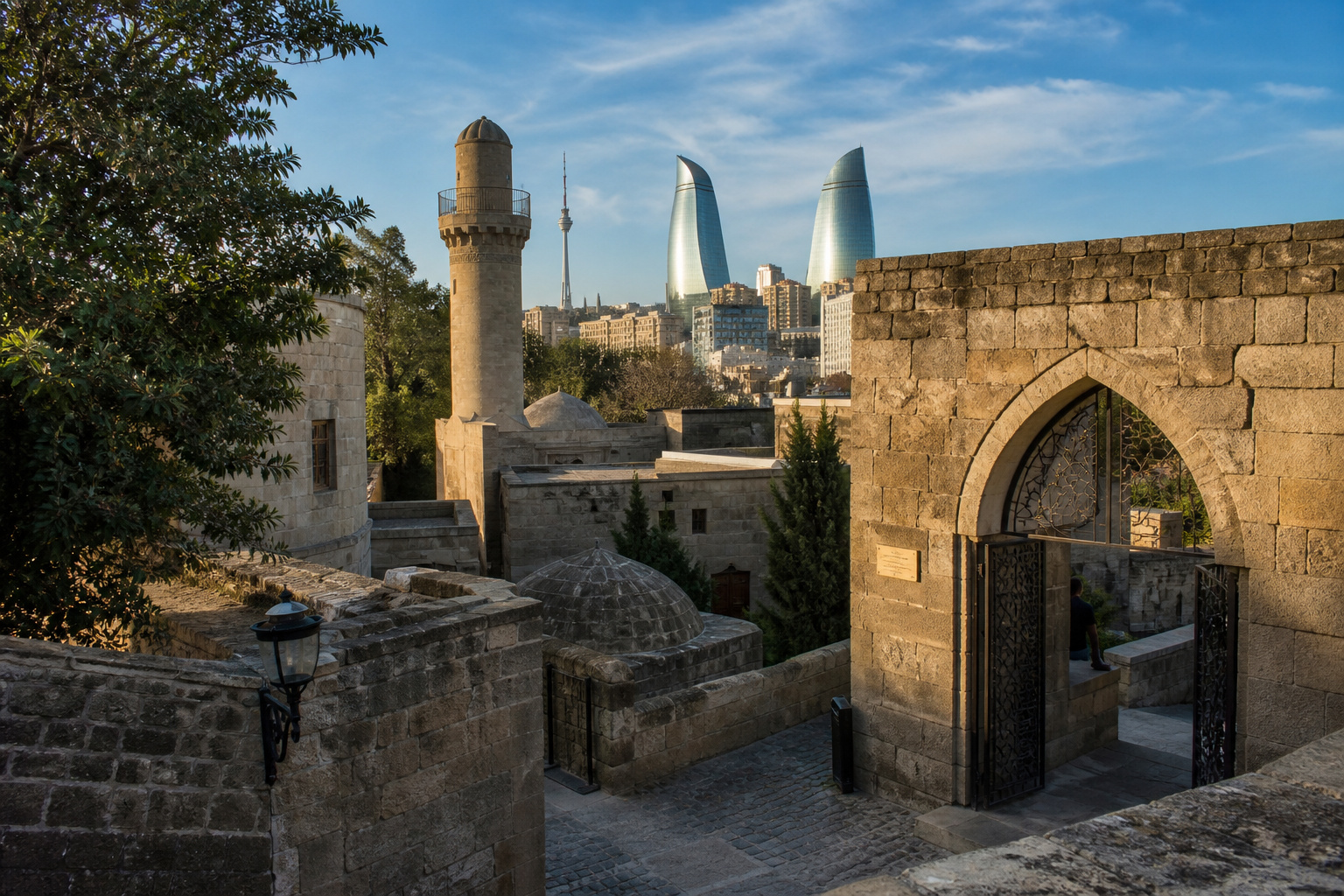 Baku · inside the walls and out the other side