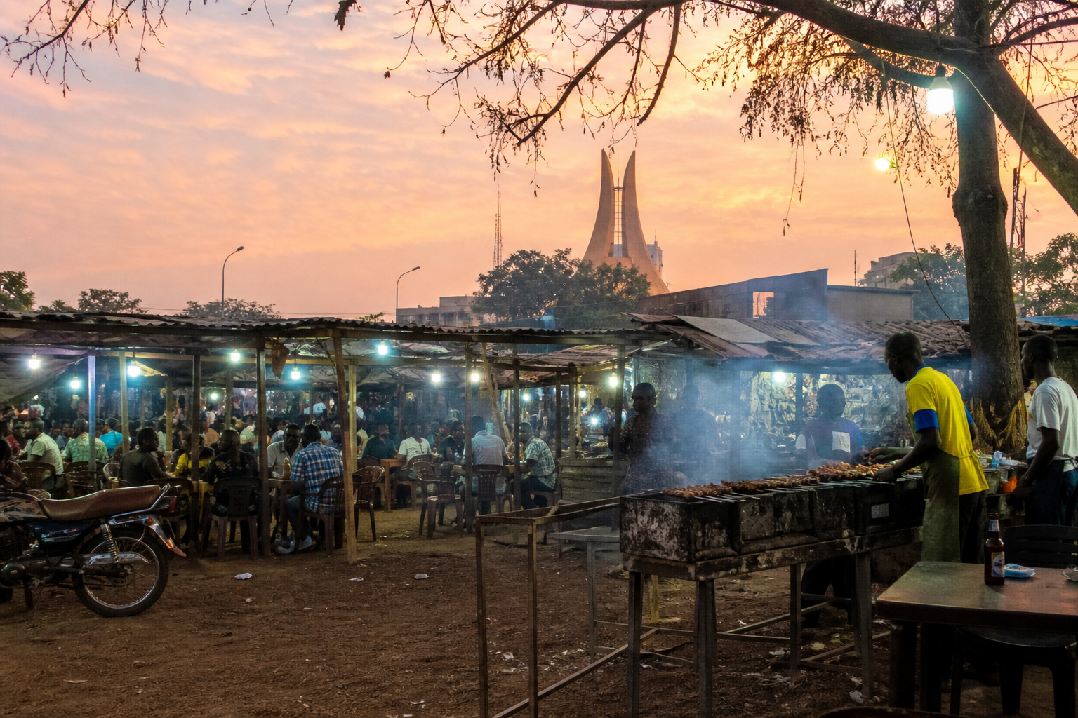 Arrive Ouagadougou · the capital of warm nights