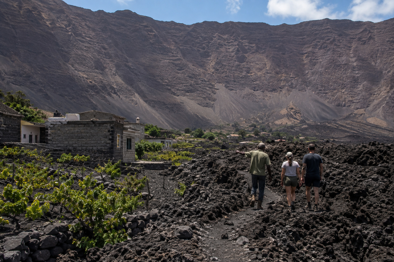 Fogo · into the caldera