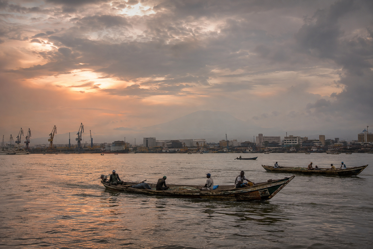 Douala · arrival on the Wouri