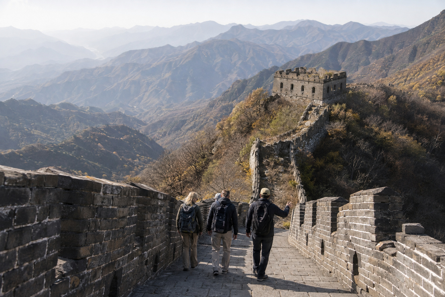 Beijing · Great Wall · departure