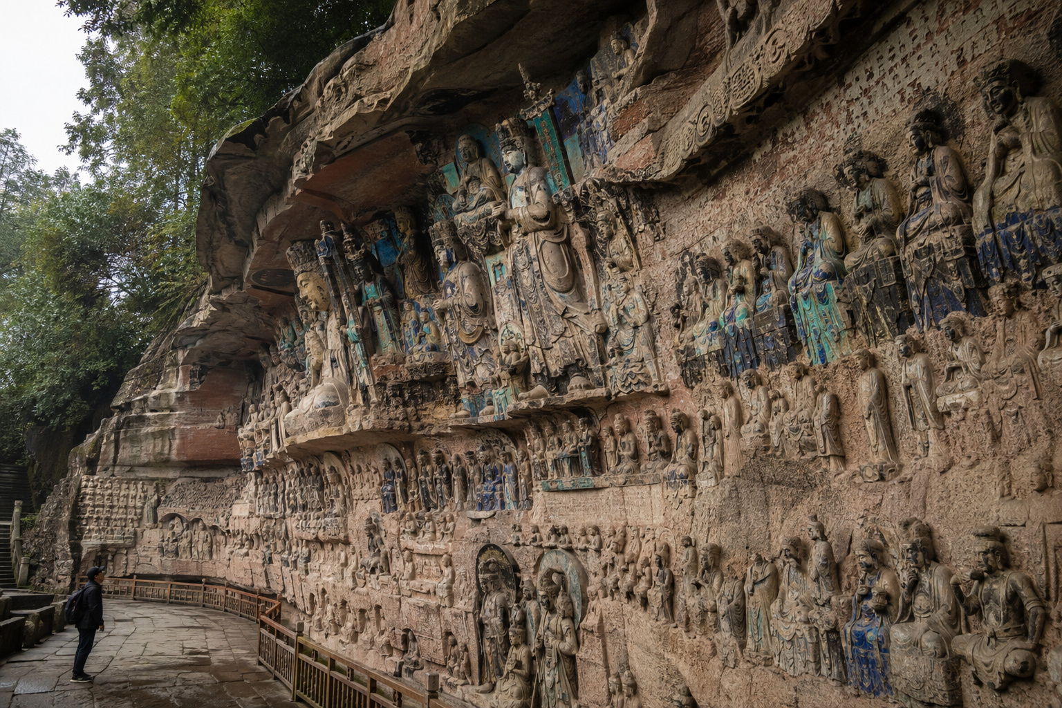 The cliff carvings at Dazu
