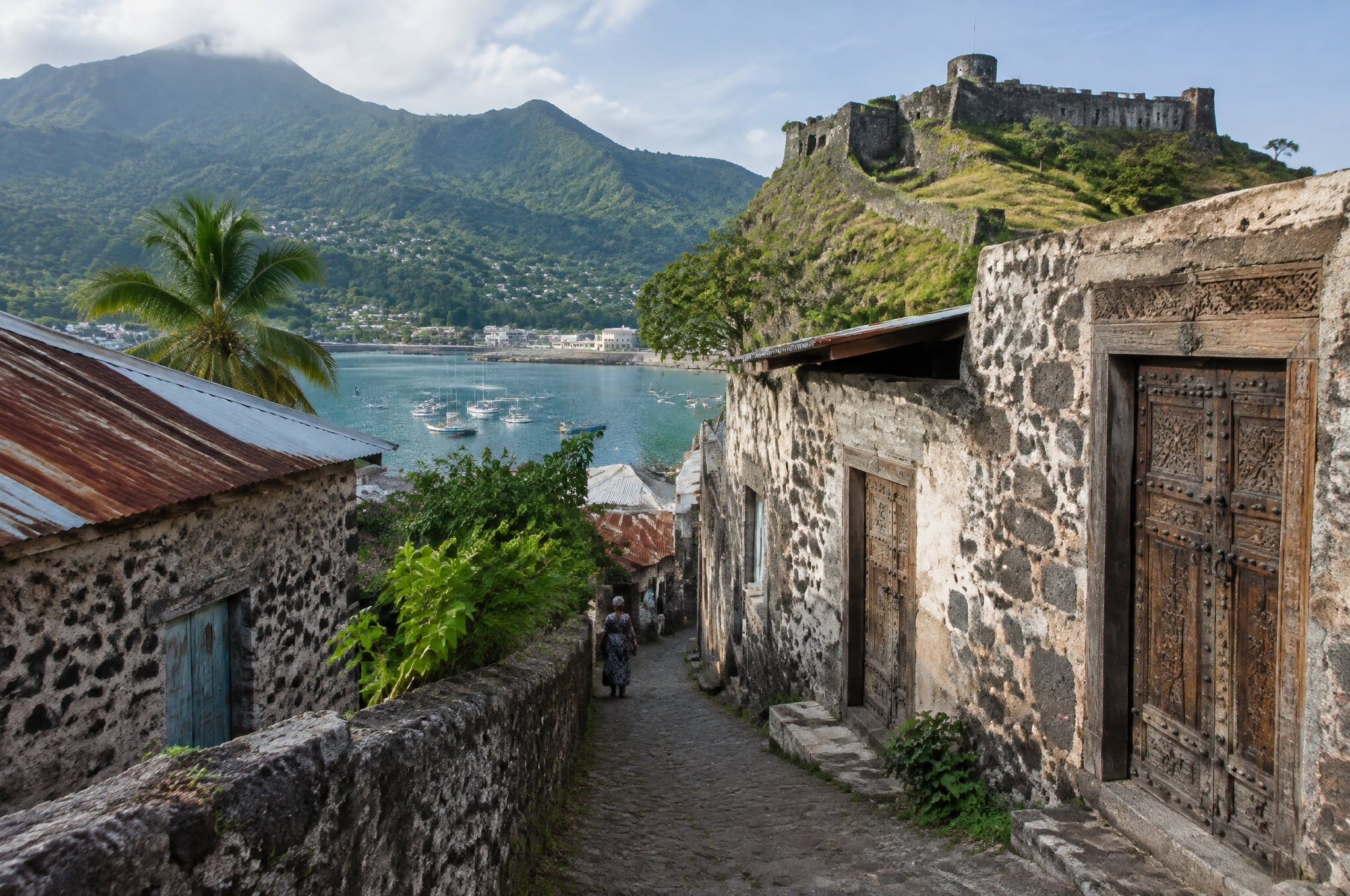 The medina of Mutsamudu, Anjouan, Comoros
