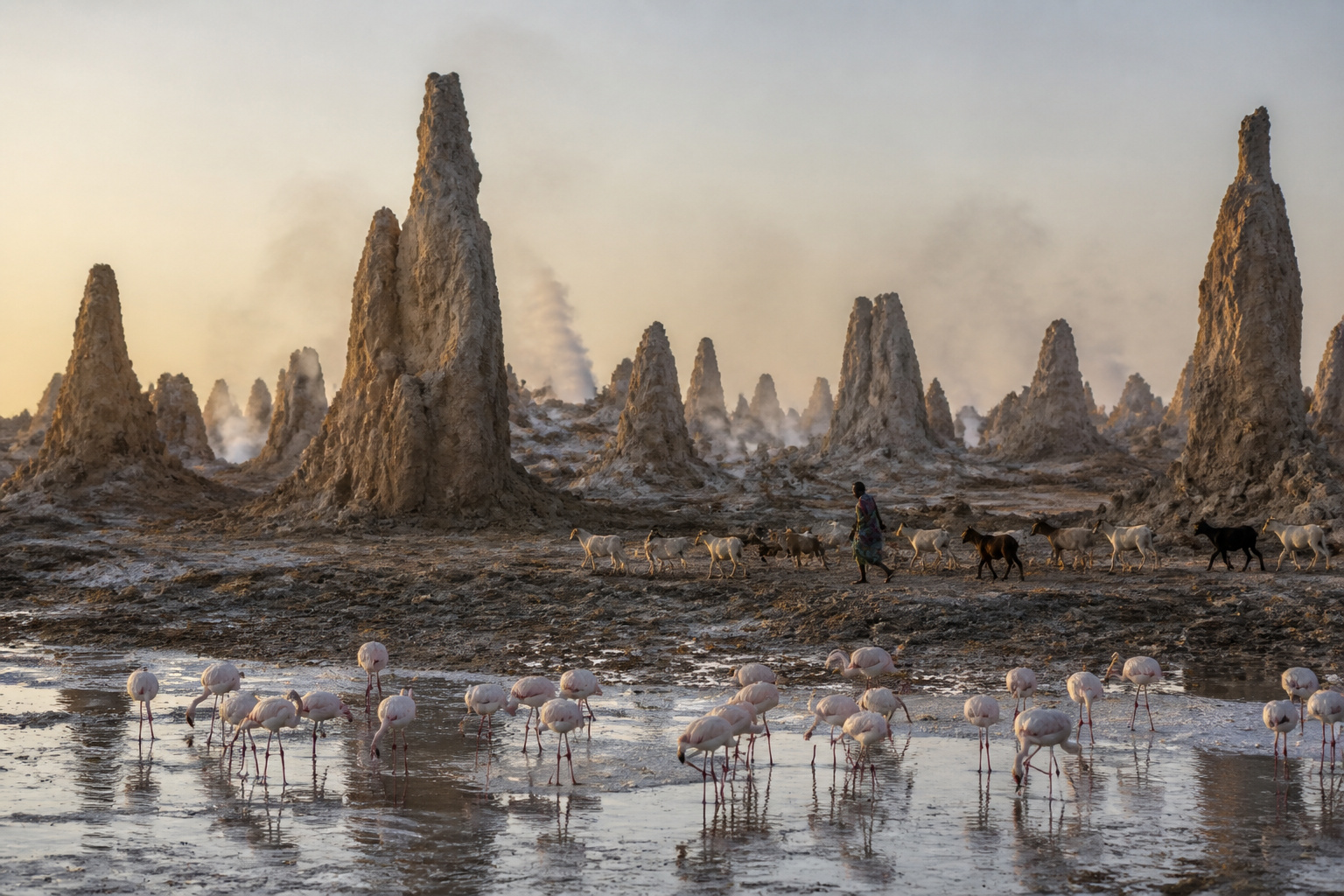 Dawn among the chimneys · return & departure