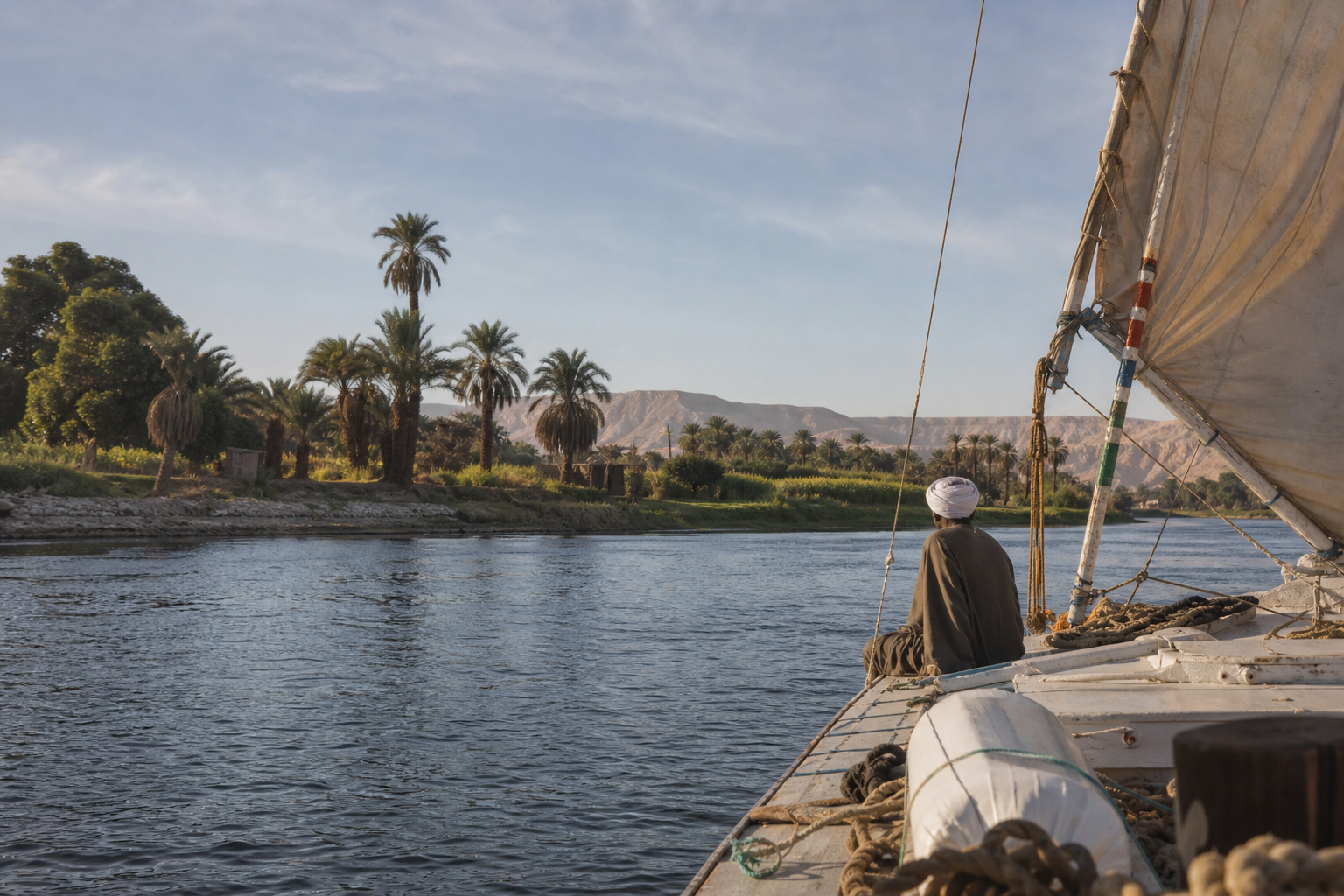 Karnak · felucca south toward Aswan