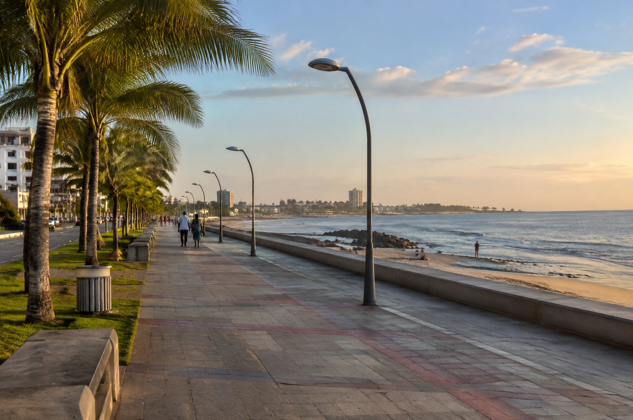 The Paseo Marítimo seafront at Bata, Equatorial Guinea