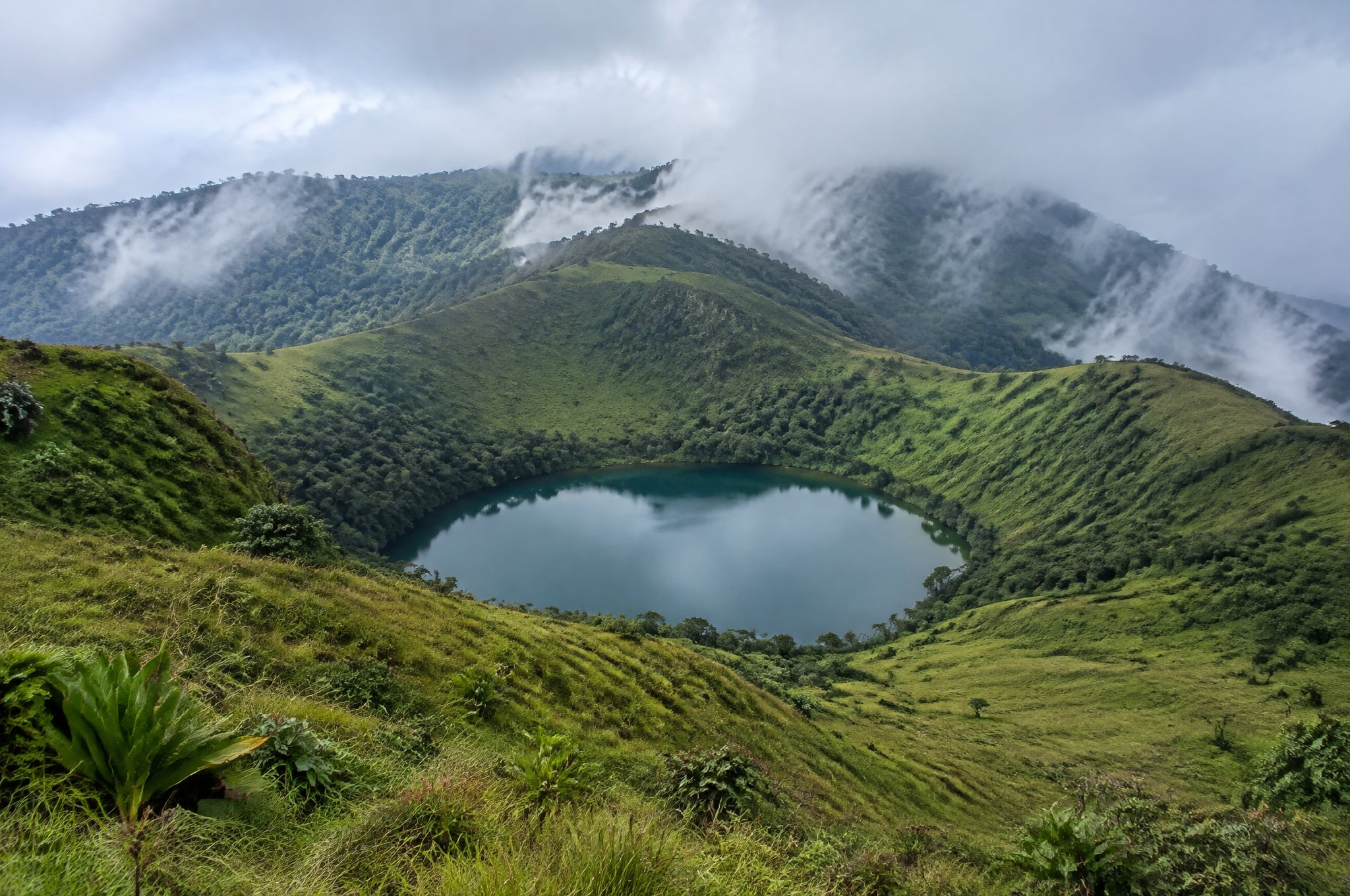 The Moka highlands on Bioko Island, Equatorial Guinea