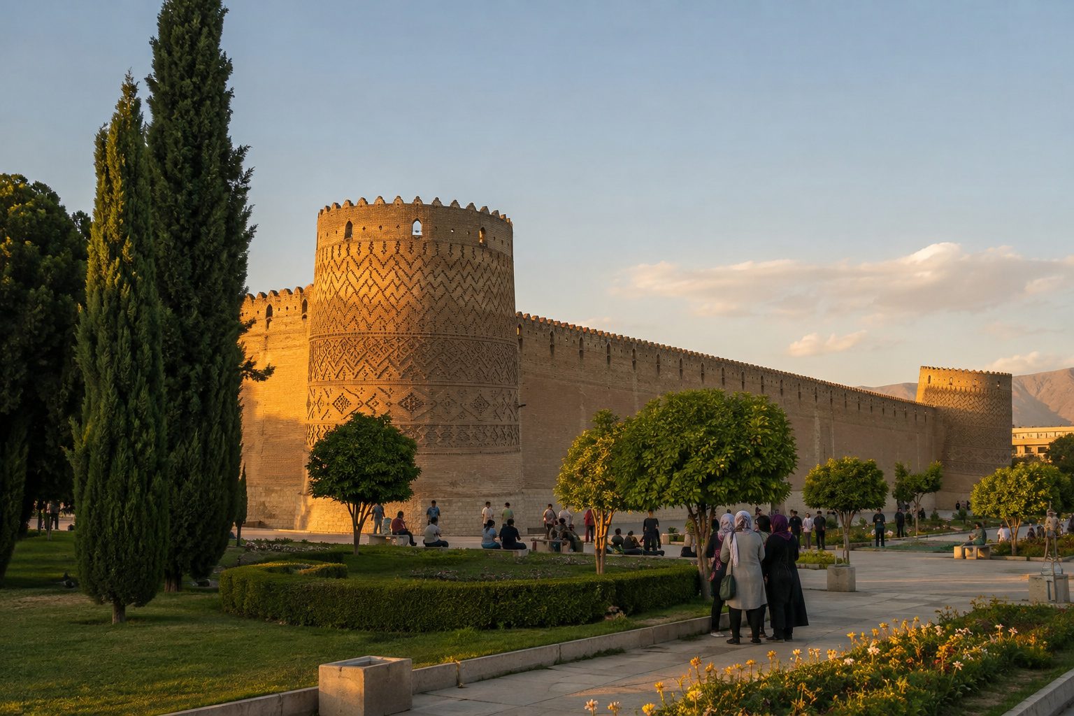 Shiraz · the Pink Mosque, Zandiyeh & Hafez