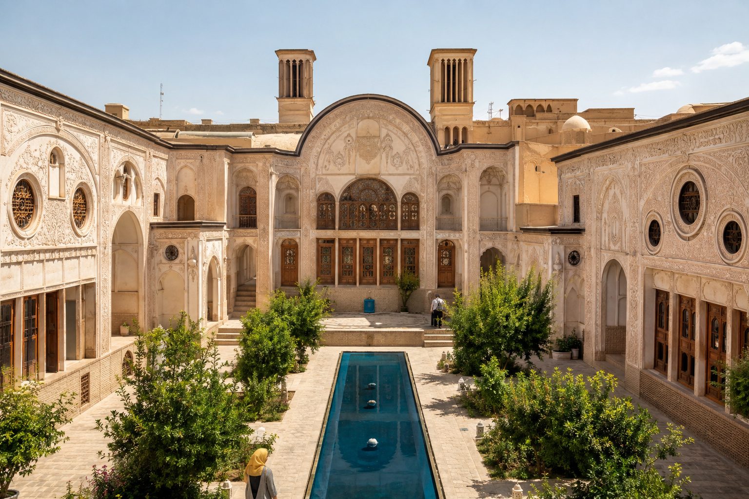 Tehran to Kashan · Fin Garden & the merchant houses