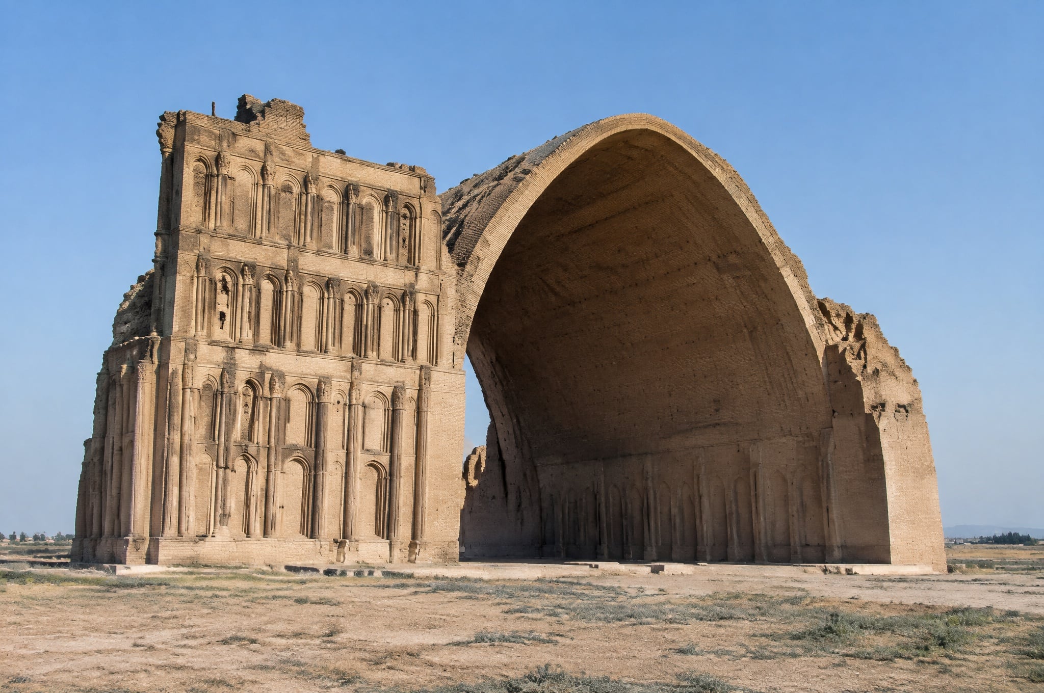 The arch of Ctesiphon, Taq Kasra, Iraq