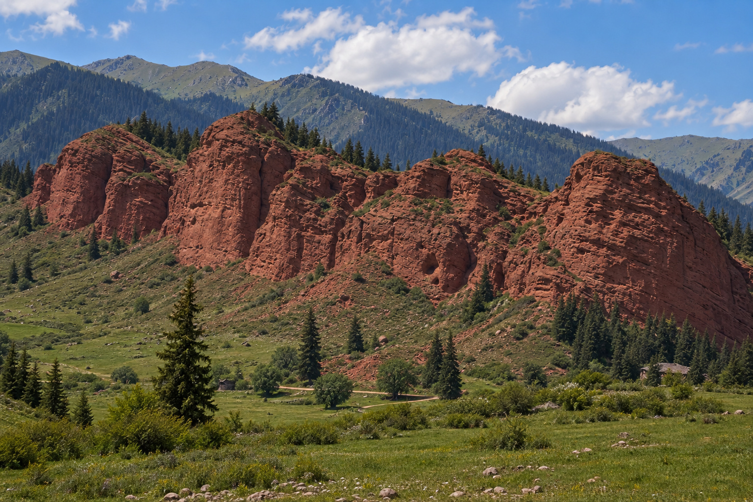Kyrgyzstan Jeti Oguz Seven Bulls Red Rocks