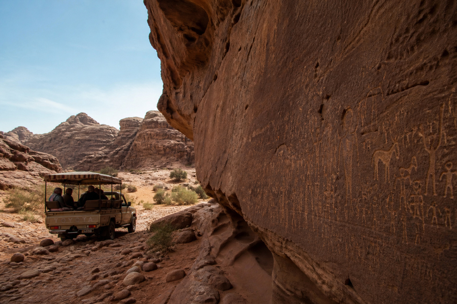 Wadi Rum · into the desert