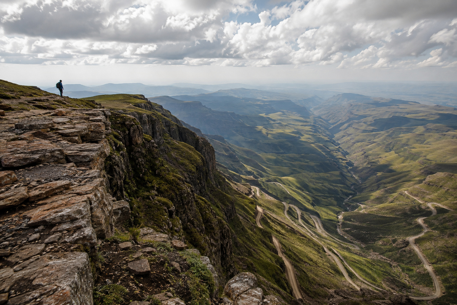 The escarpment rim at Sani Top