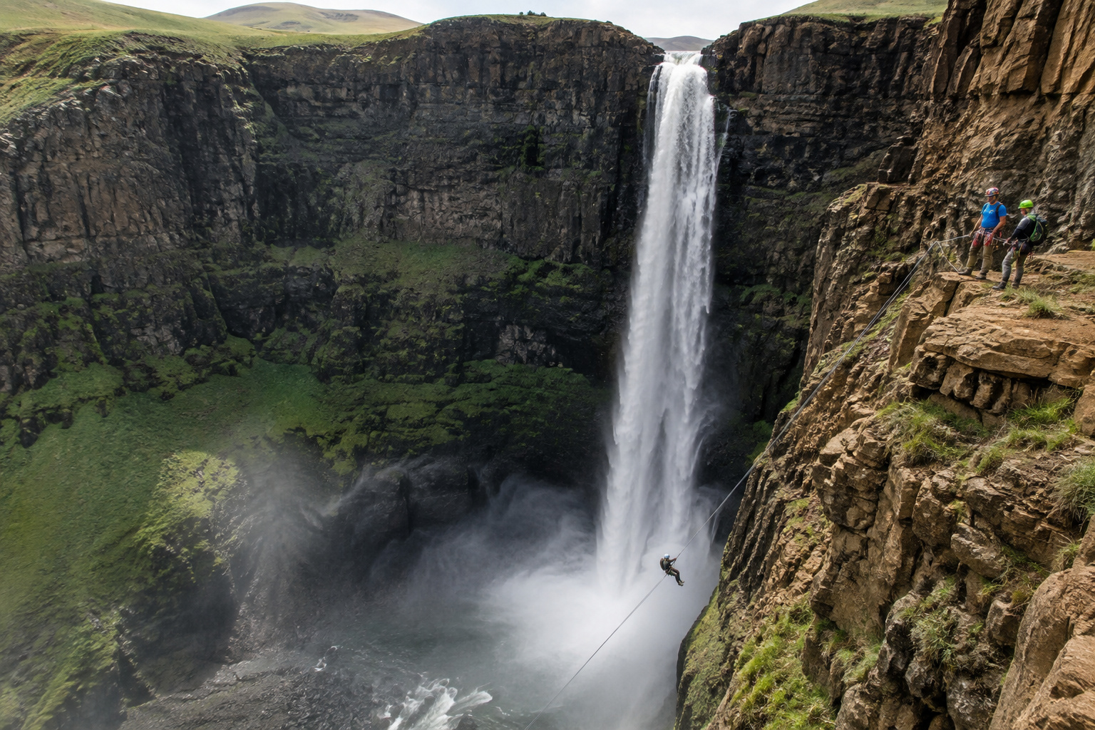 Maletsunyane Falls and the Semonkong gorge