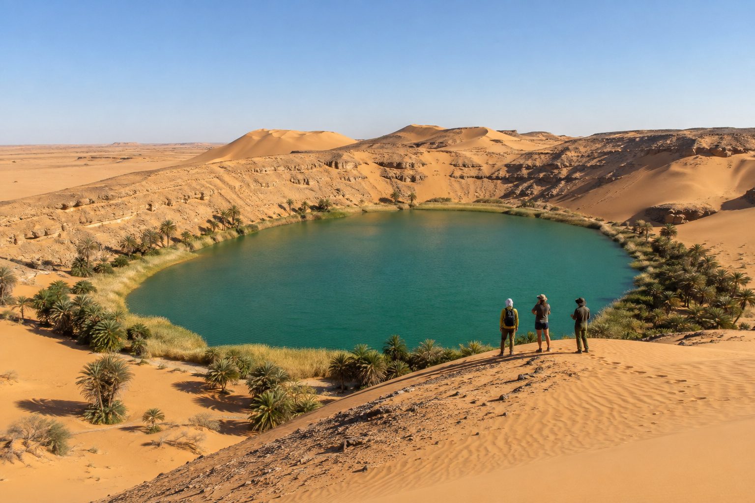 Ubari Lakes & Flight North