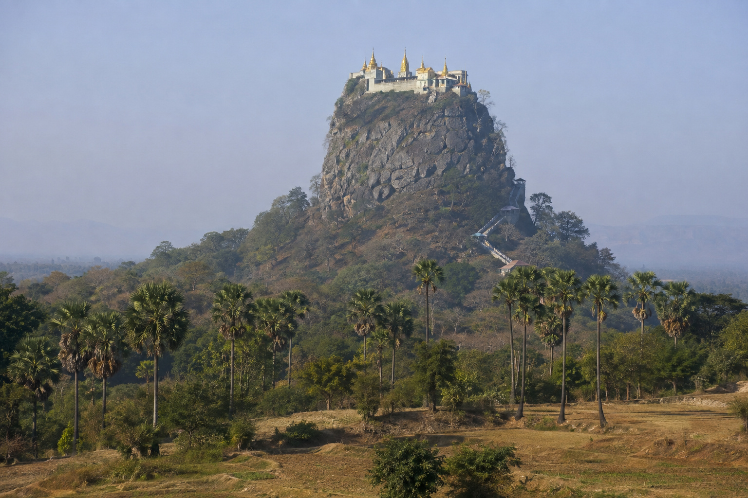 Mt Popa and palm sugar country
