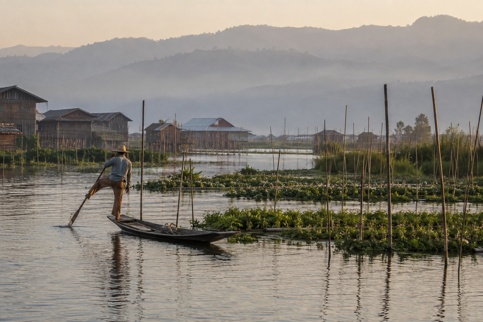 Inle Lake's Floating World