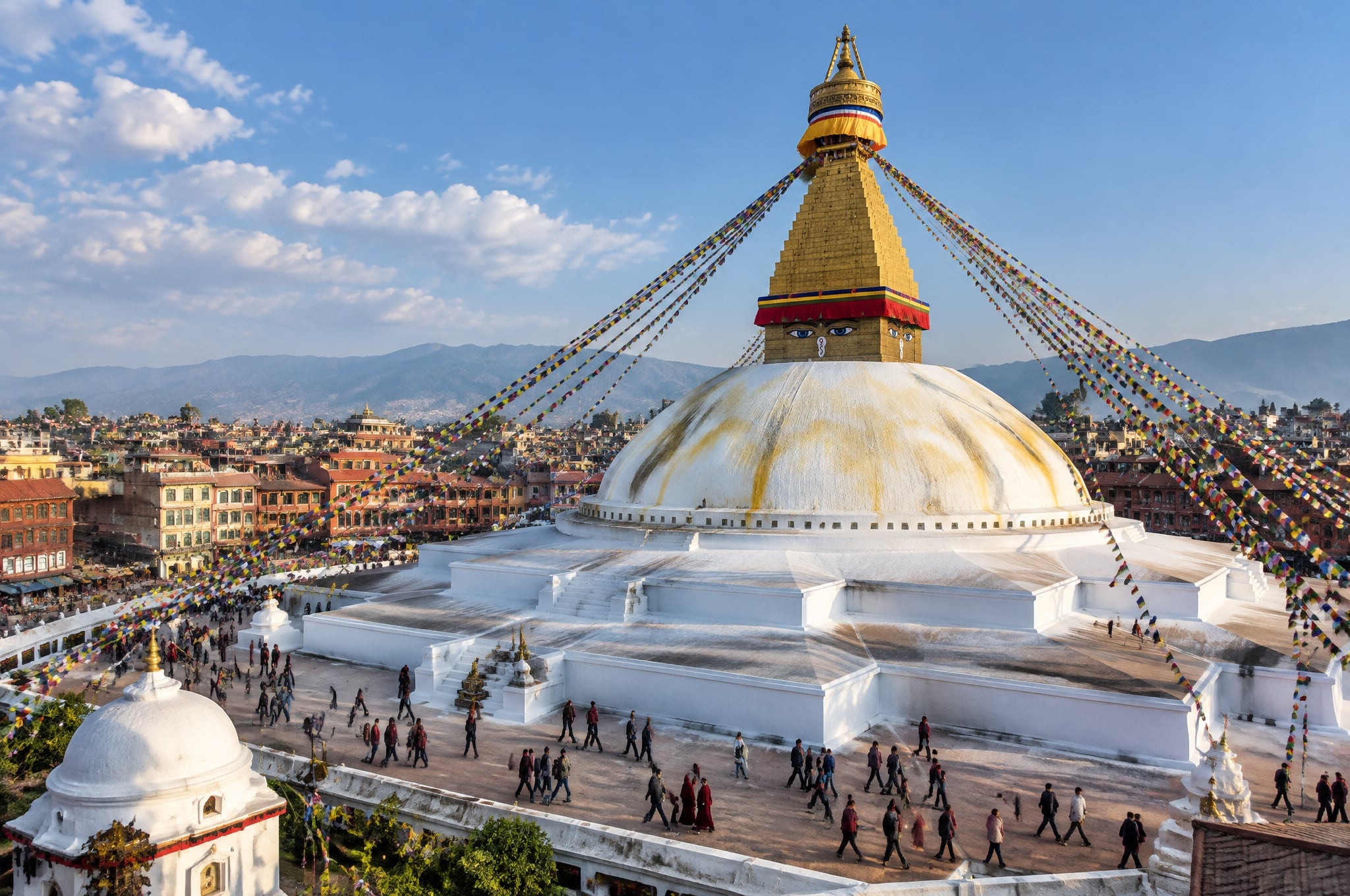 Boudhanath Stupa in Kathmandu, Nepal