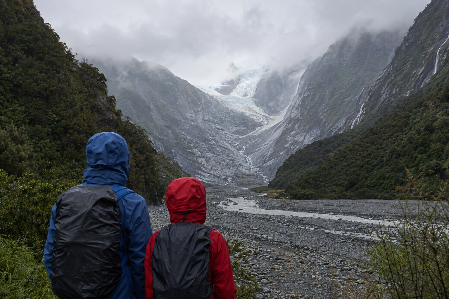Franz Josef · ice and rainforest