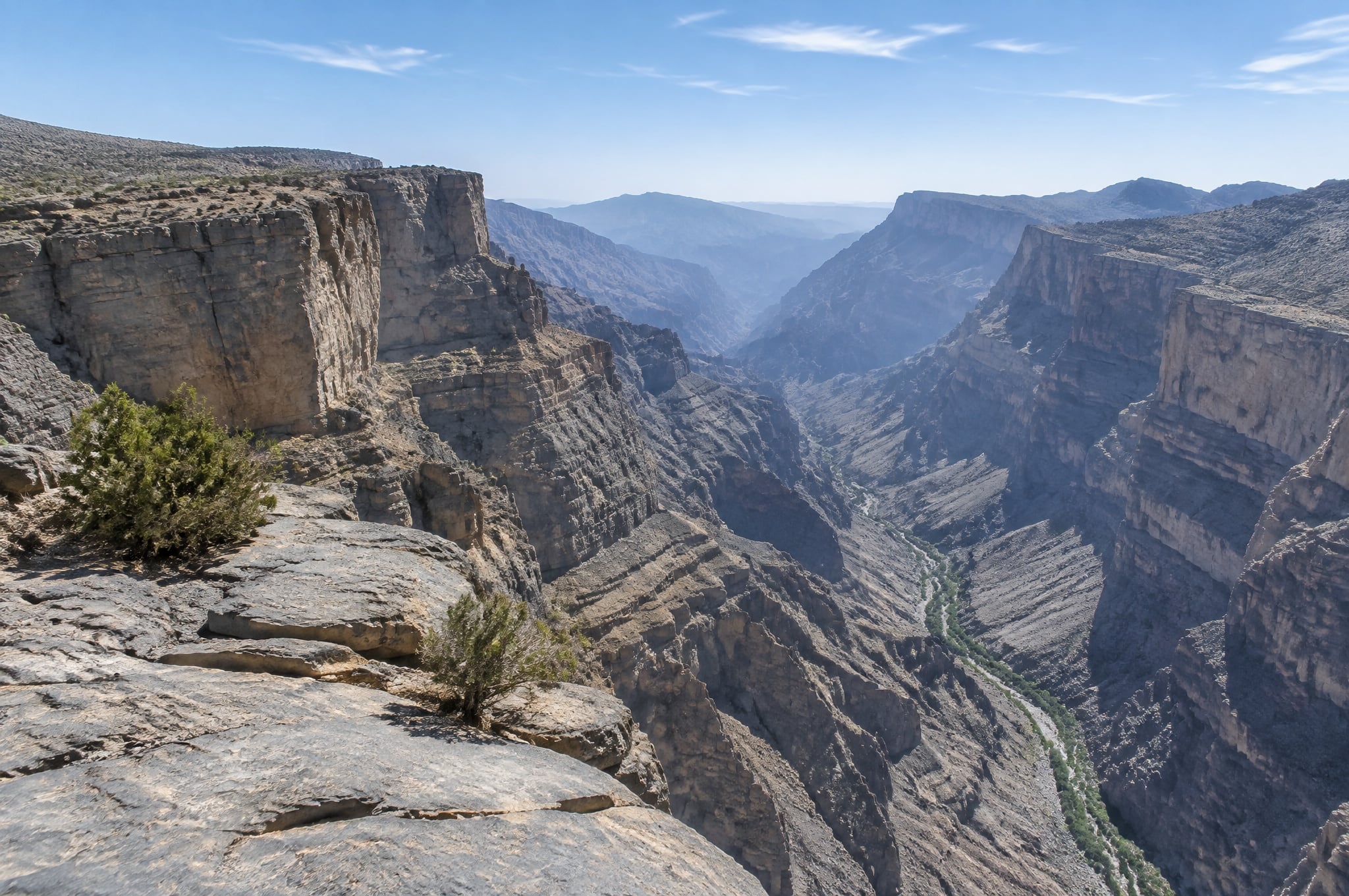 The canyon below Jebel Shams, Oman
