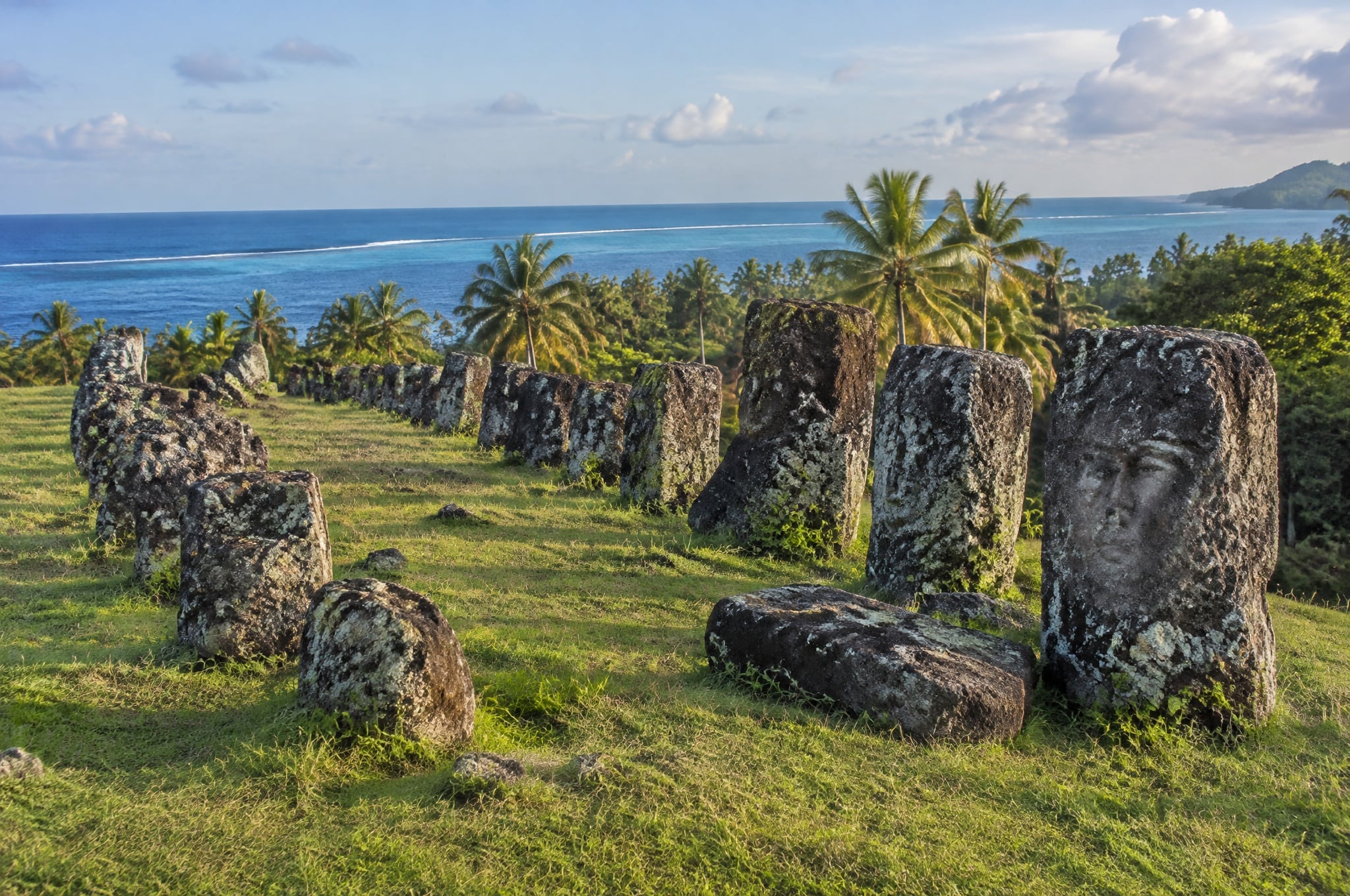 The Badrulchau basalt monoliths on Babeldaob, Palau