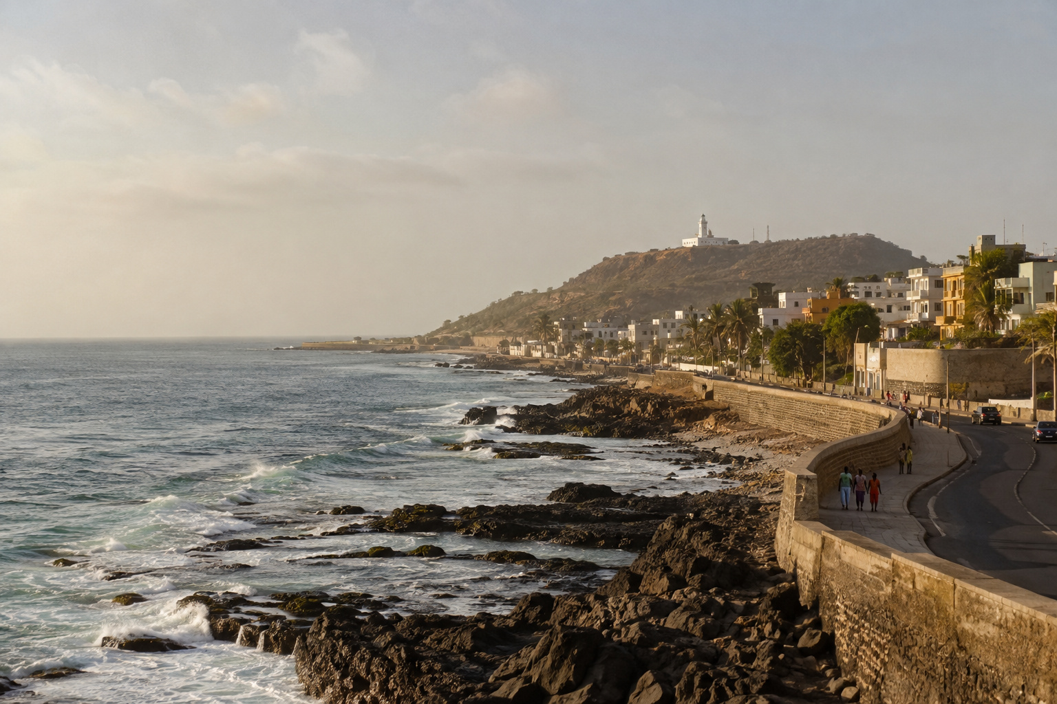 Dakar · arrival at Africa's western tip