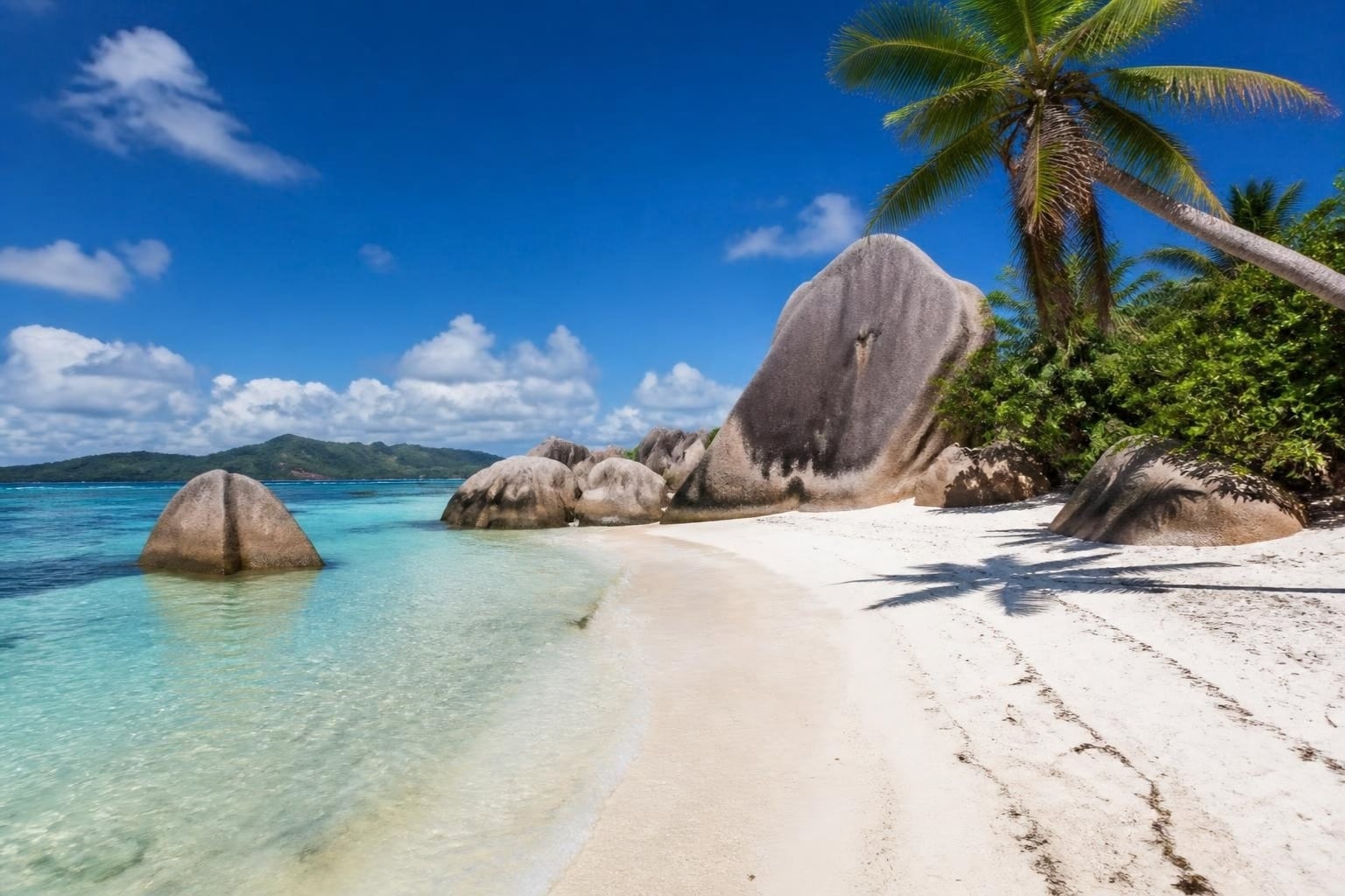 Granite boulders at Anse Source d'Argent, La Digue, Seychelles