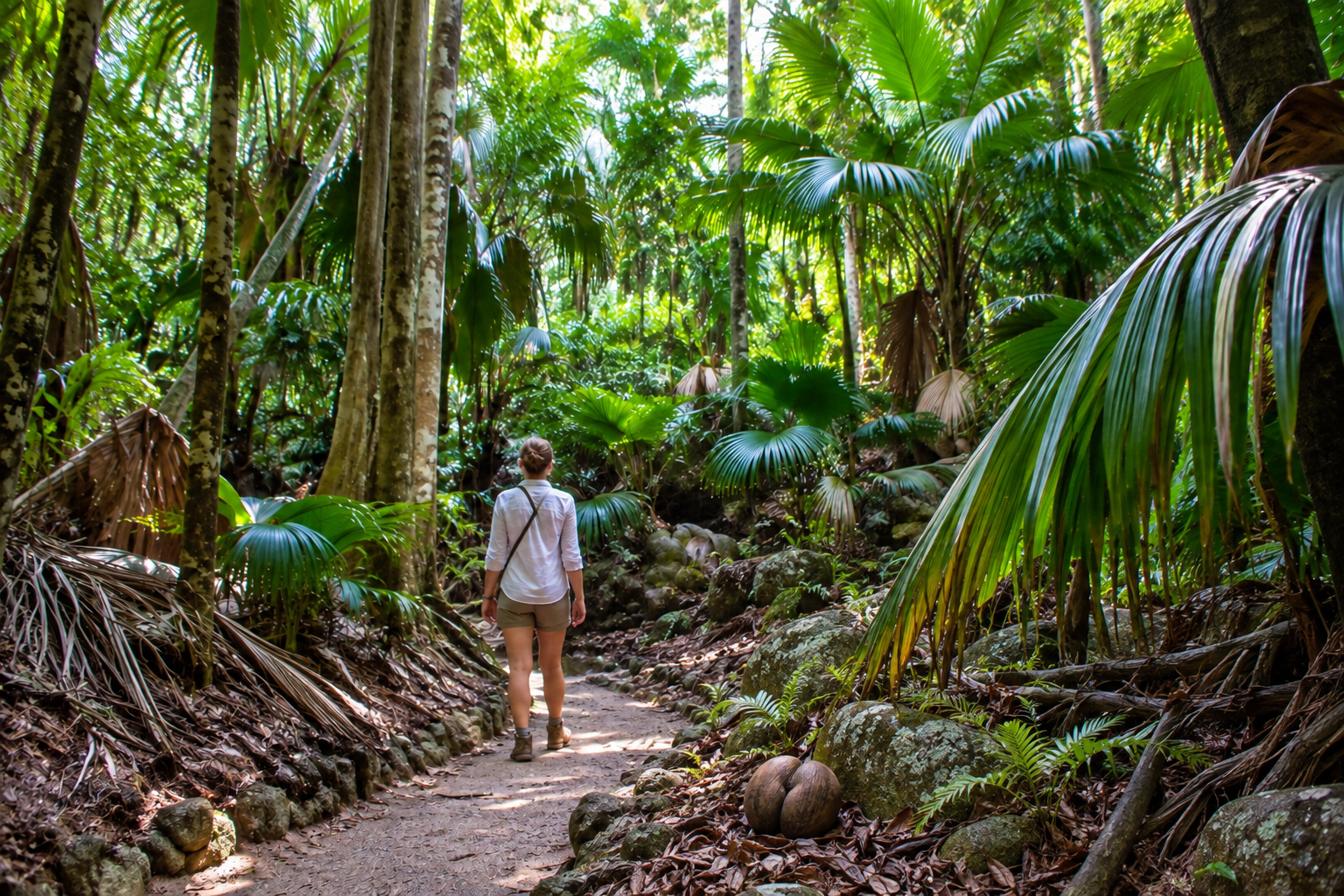 Mahé → Praslin · the Vallée de Mai