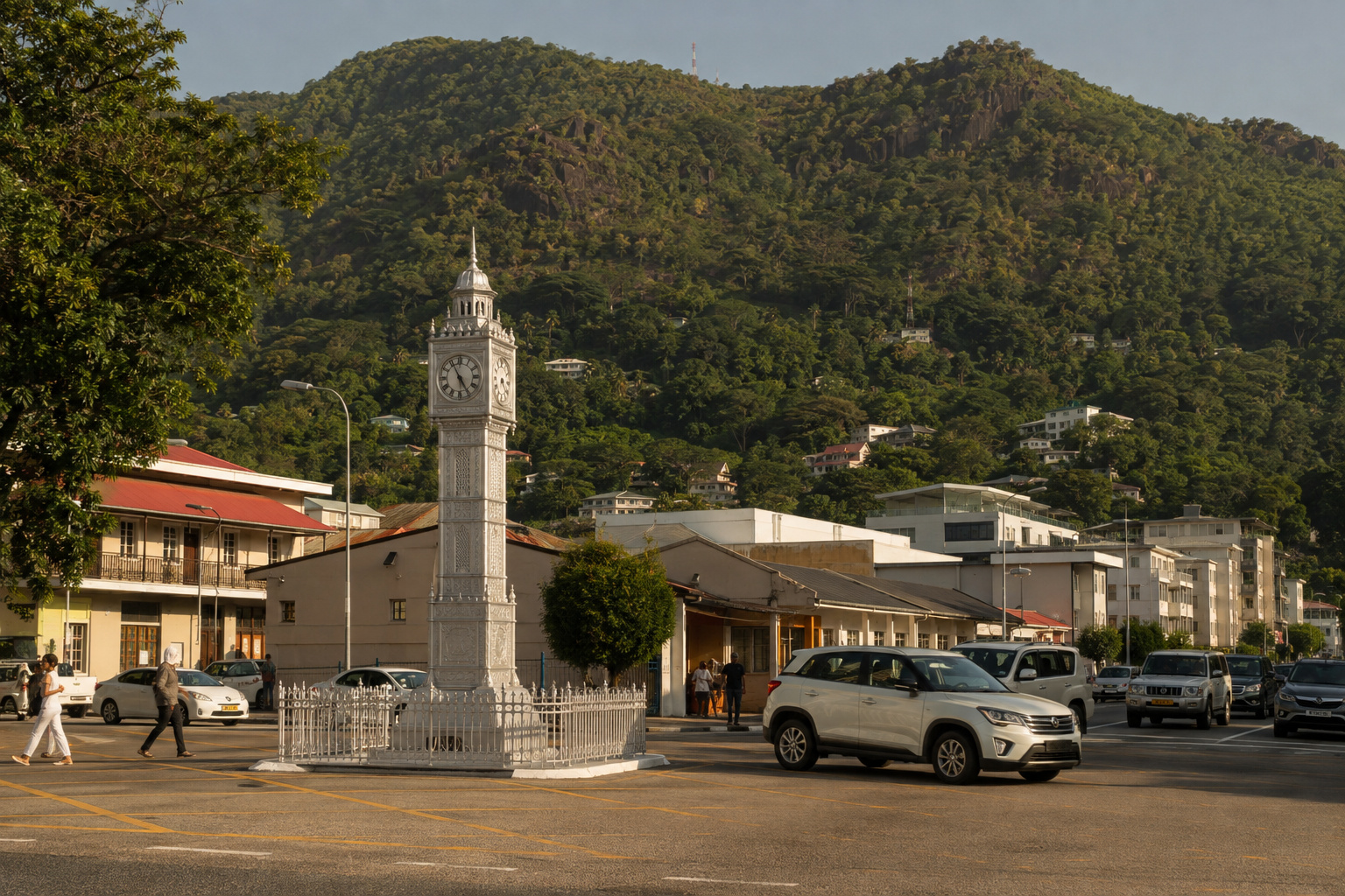 Mahé · arrival and Victoria