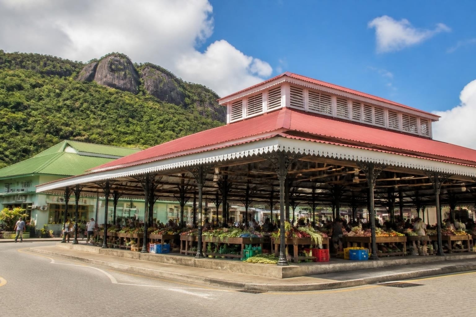 The Sir Selwyn Selwyn-Clarke market in Victoria, Seychelles