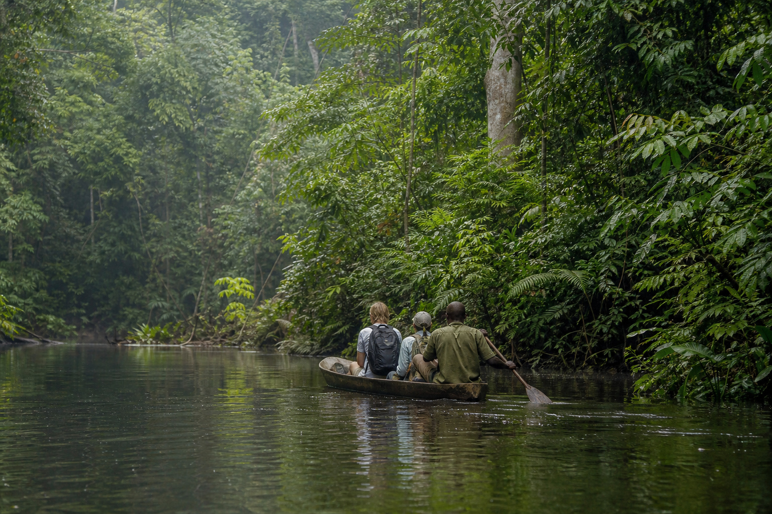 Sierra Leone Tiwai Canoe