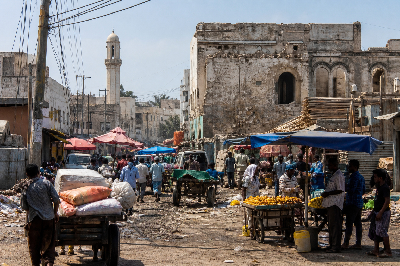 Arrive Mogadishu · the old town & Liido Beach
