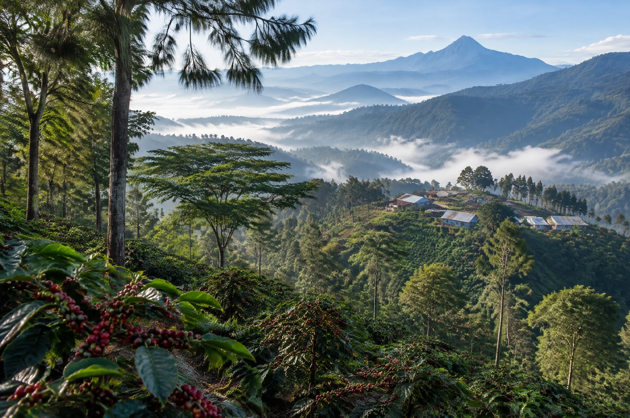 The coffee highlands around Maubisse, Timor-Leste