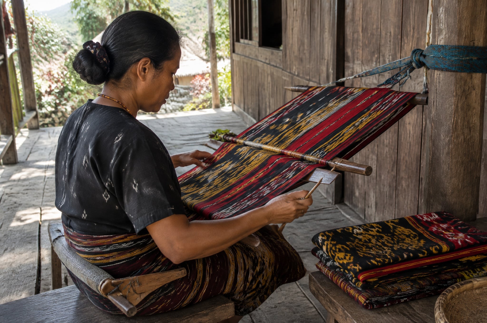 Traditional tais weaving, Timor-Leste