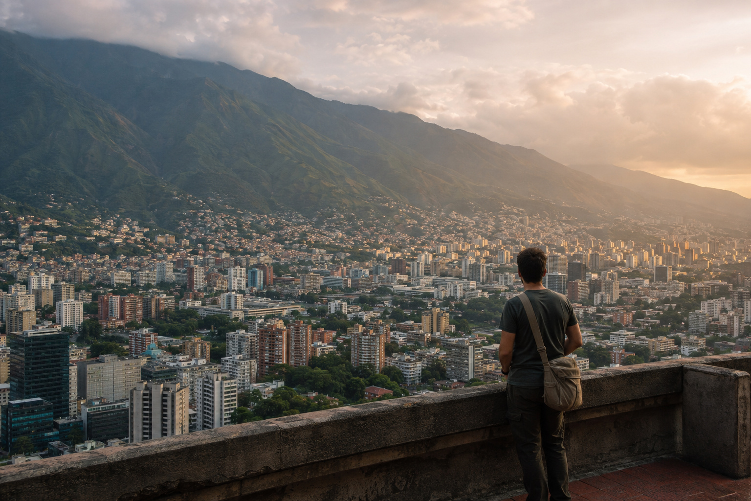 Arrive Caracas · beneath El Ávila