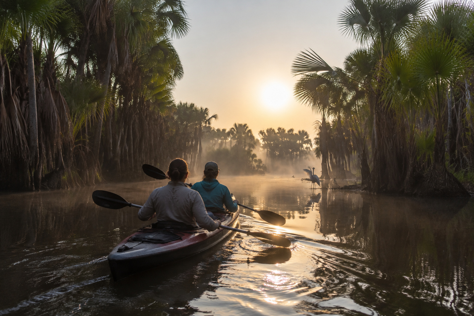 Delta sunrise · return to Caracas