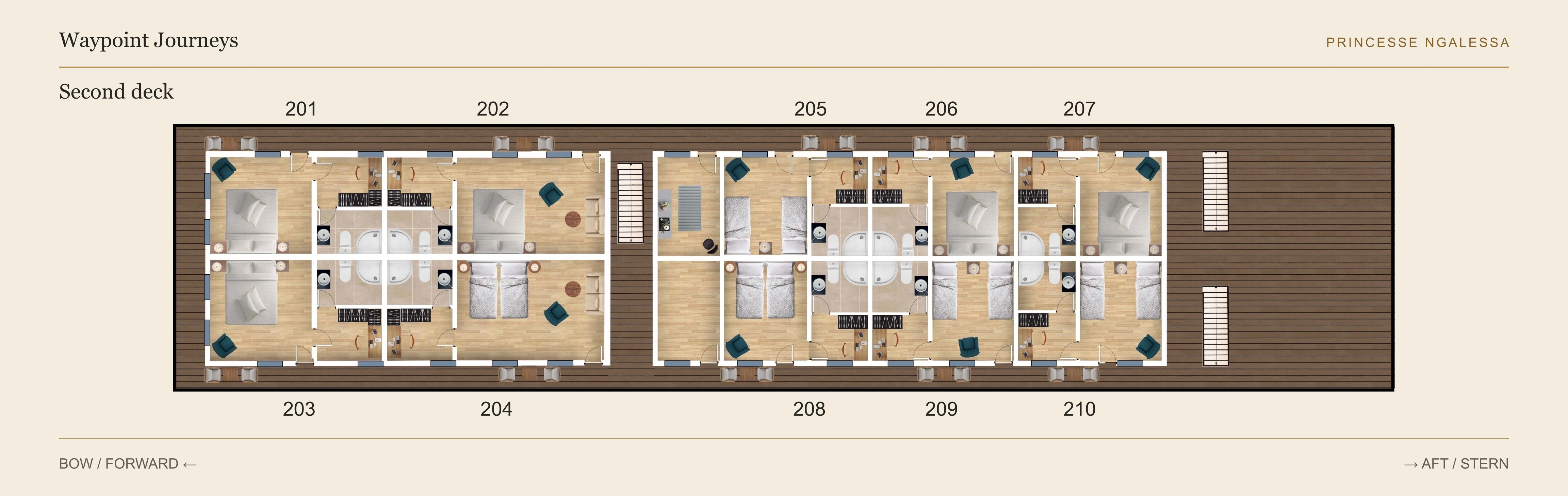 second deck plan